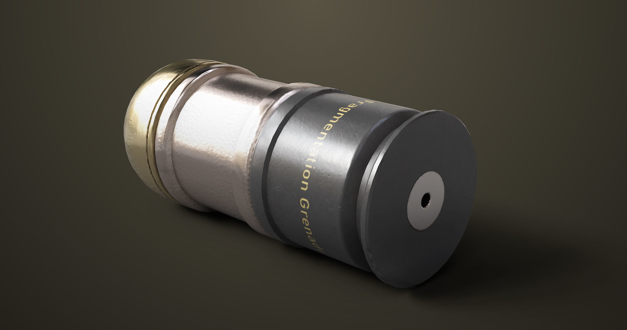 Grenade Launcher 06 Black All PBR Unity UE Textures Low-poly 3D model_26