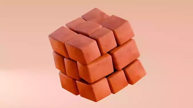 Low poly - Stylized Game Items - Brick Low-poly 3D model