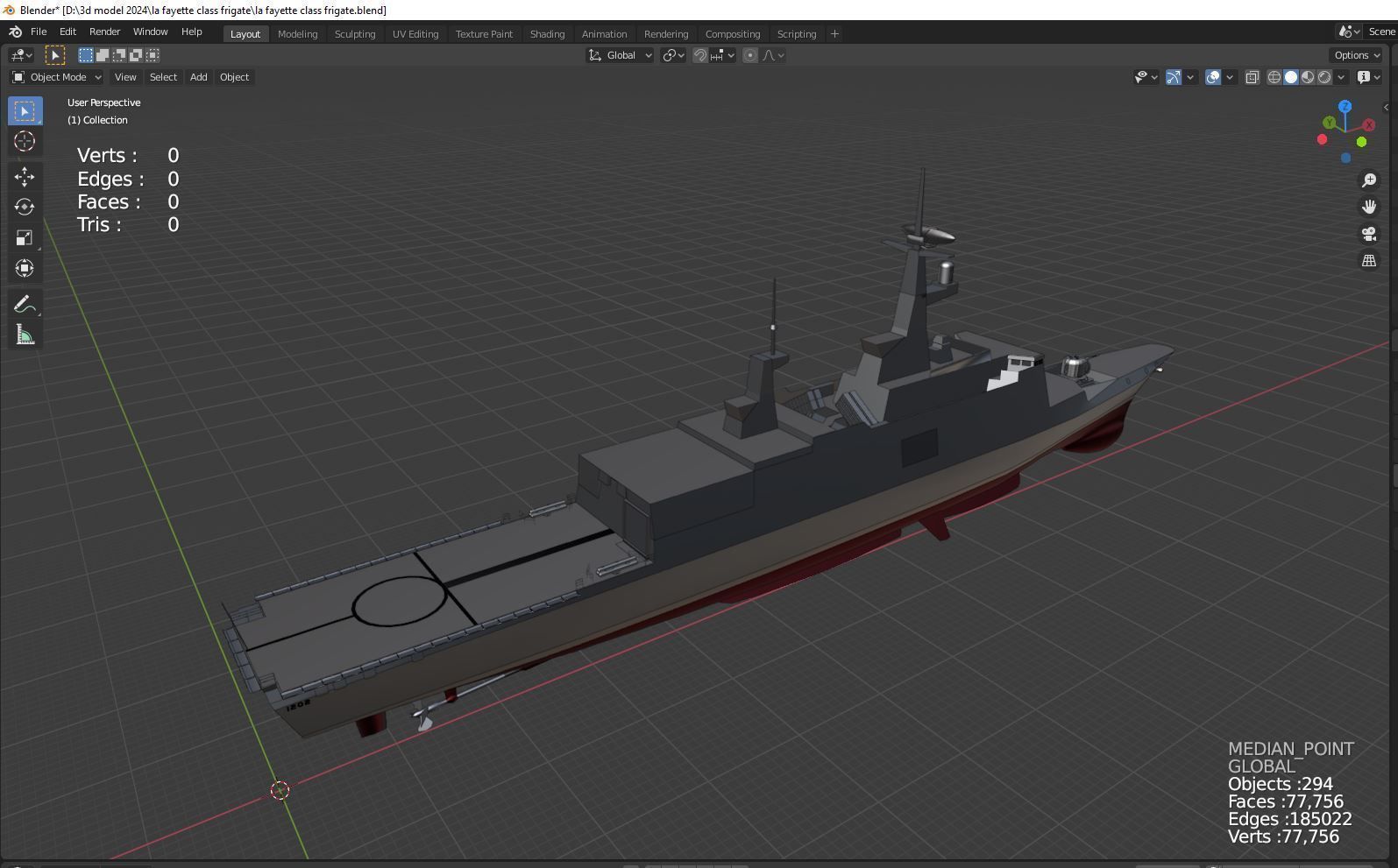 Fregat la fayette class  3D model_3