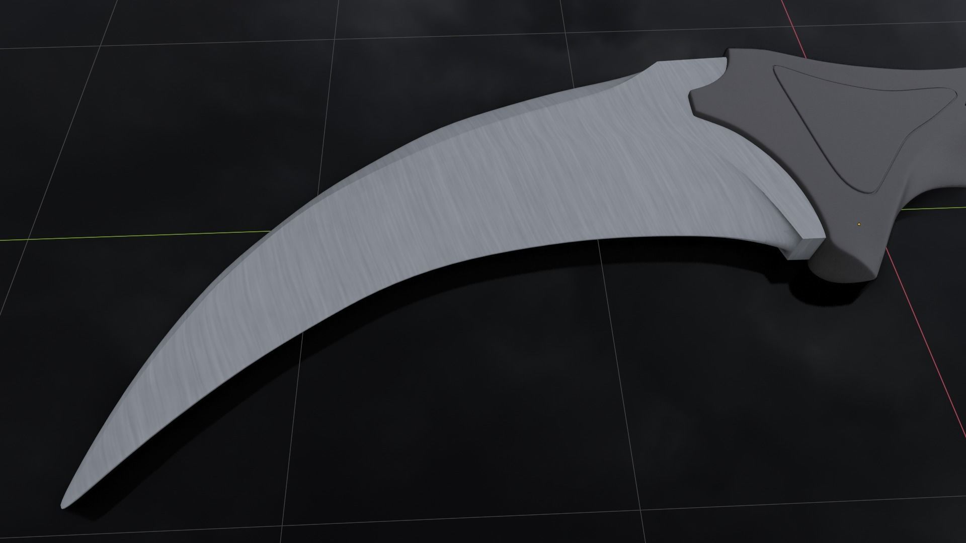 Karambit Low-poly 3D model_7