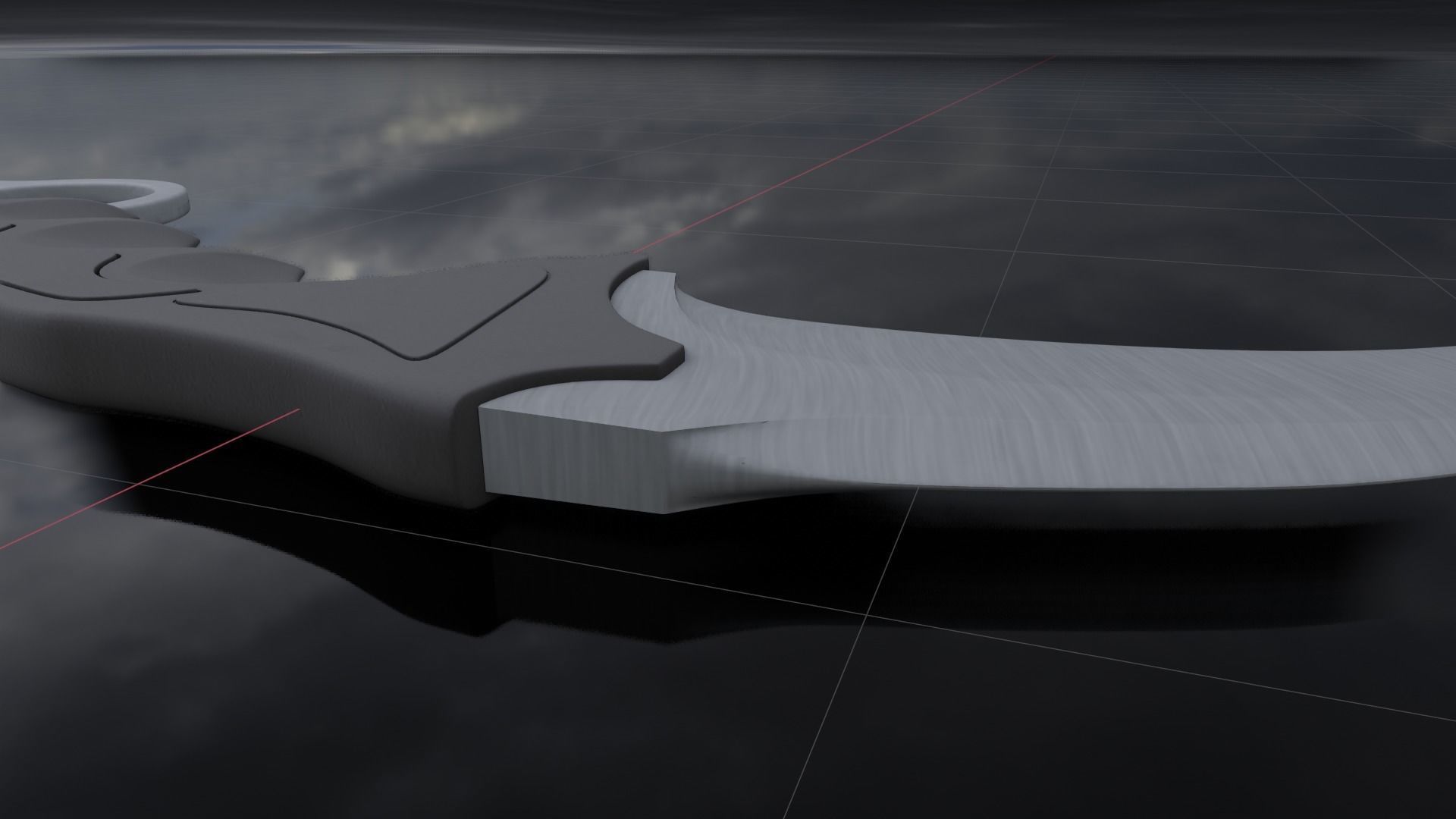 Karambit Low-poly 3D model_13