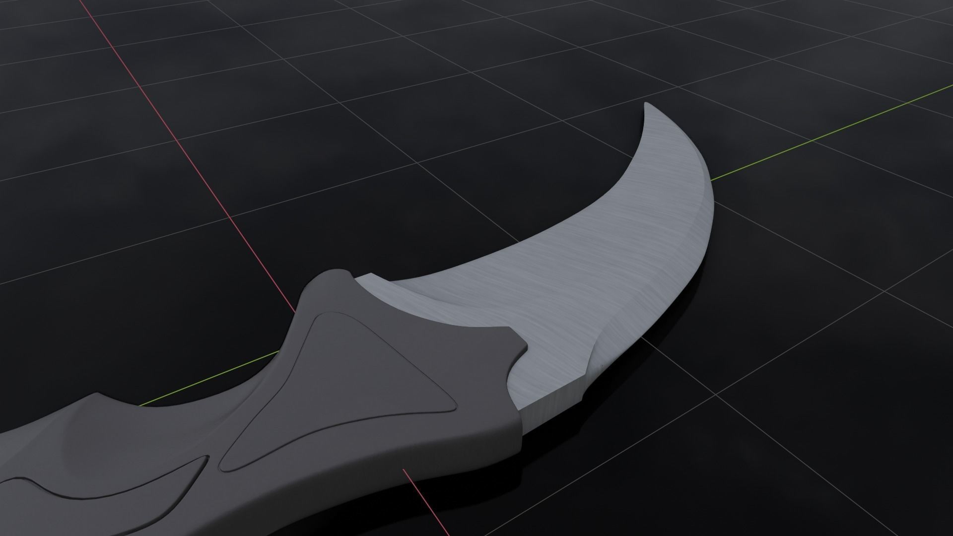 Karambit Low-poly 3D model_12