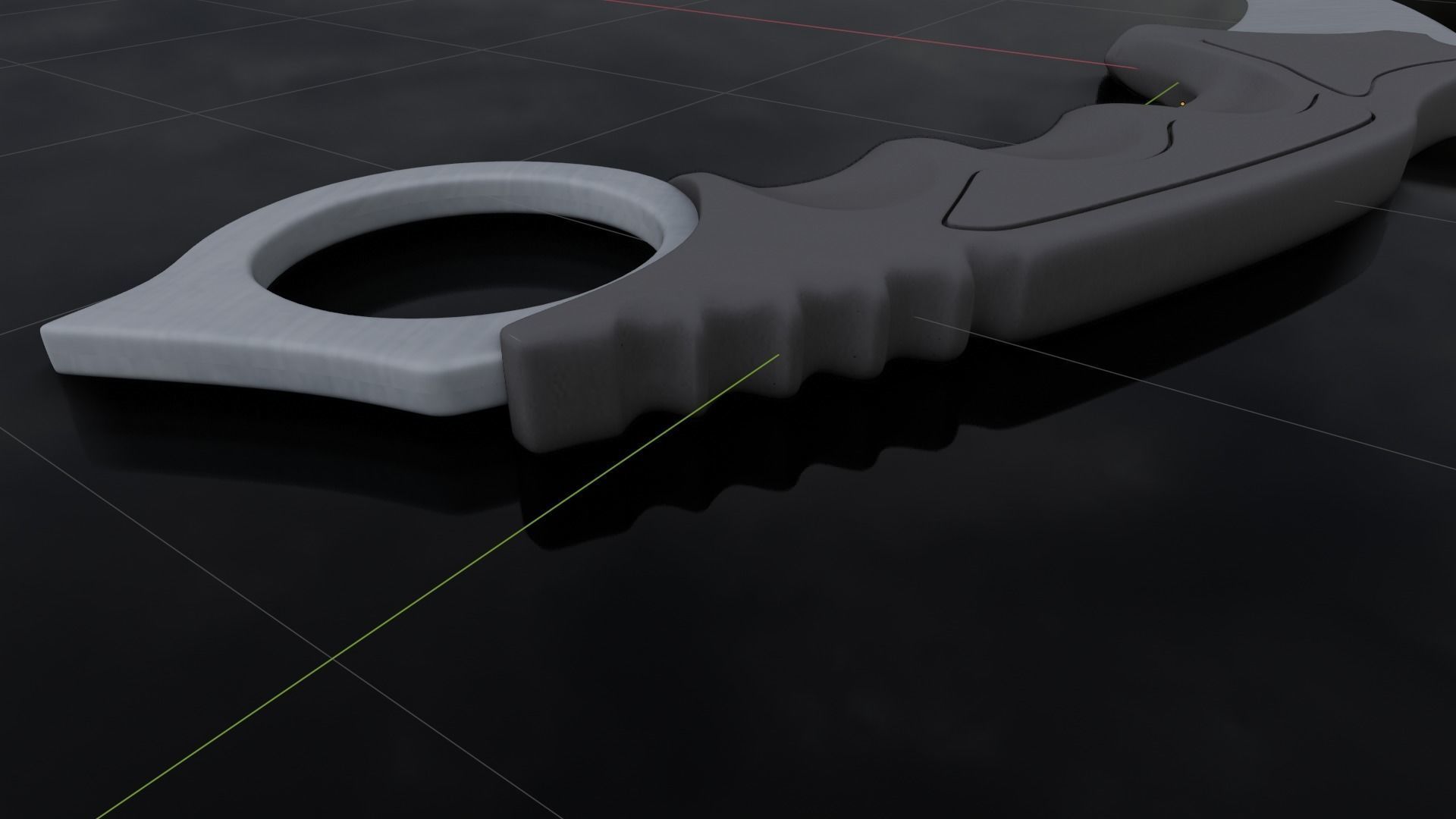 Karambit Low-poly 3D model_9
