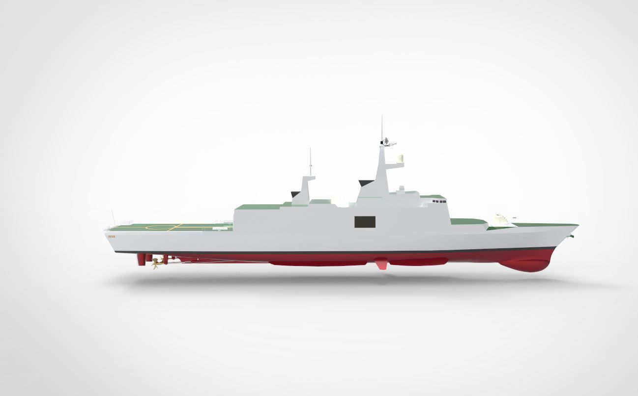 Millitary ship la fayette class frigate 3D model_2