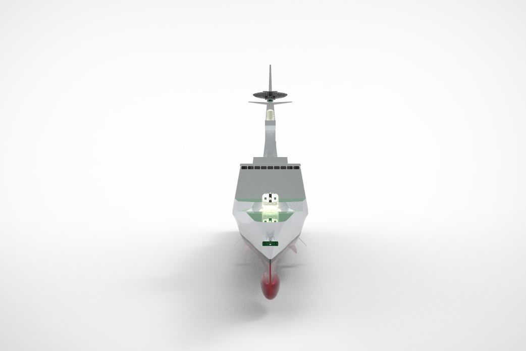 Millitary ship la fayette class frigate 3D model_5