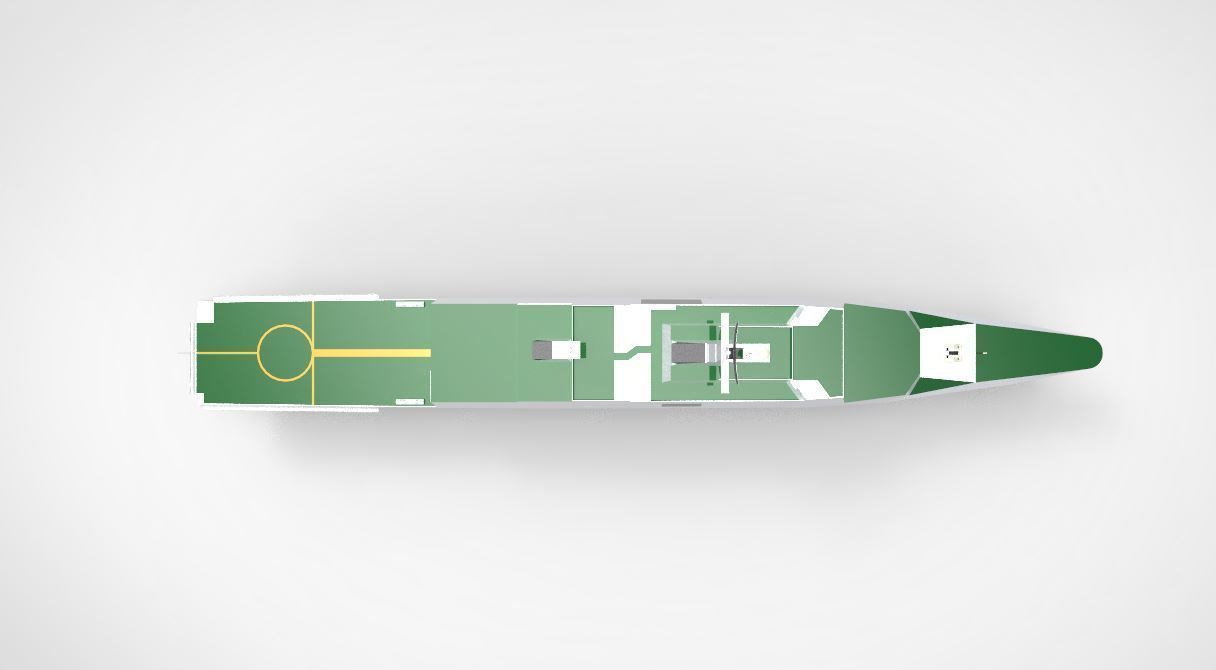 Millitary ship la fayette class frigate 3D model_1
