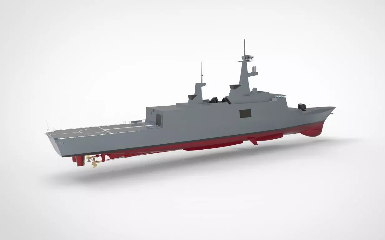 la fayette class frigate 3D model