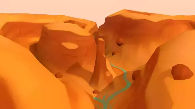 Canyon - Hand Painted