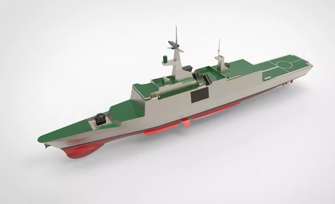 la fayette class frigate 3D model
