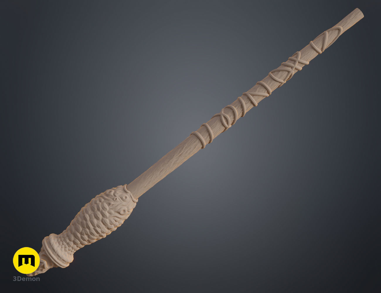 Harfang Munter wand 3D print model_3