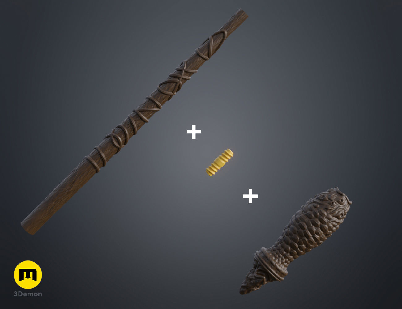 Harfang Munter wand 3D print model_1