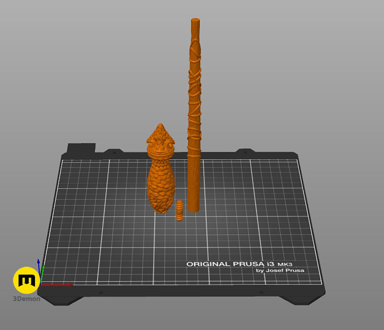 Harfang Munter wand 3D print model_2