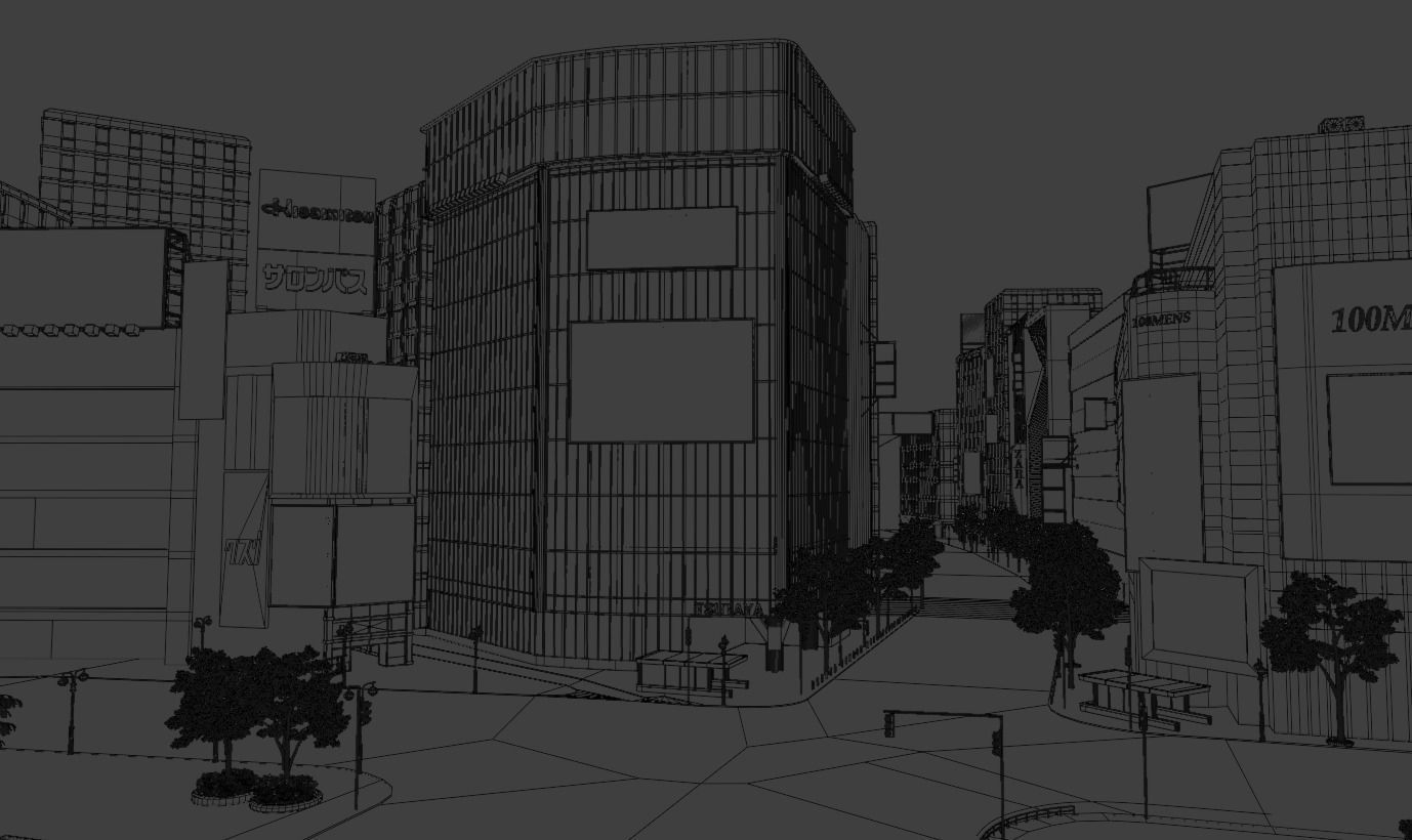 Tokyo Shibuya crossing  3D model_33