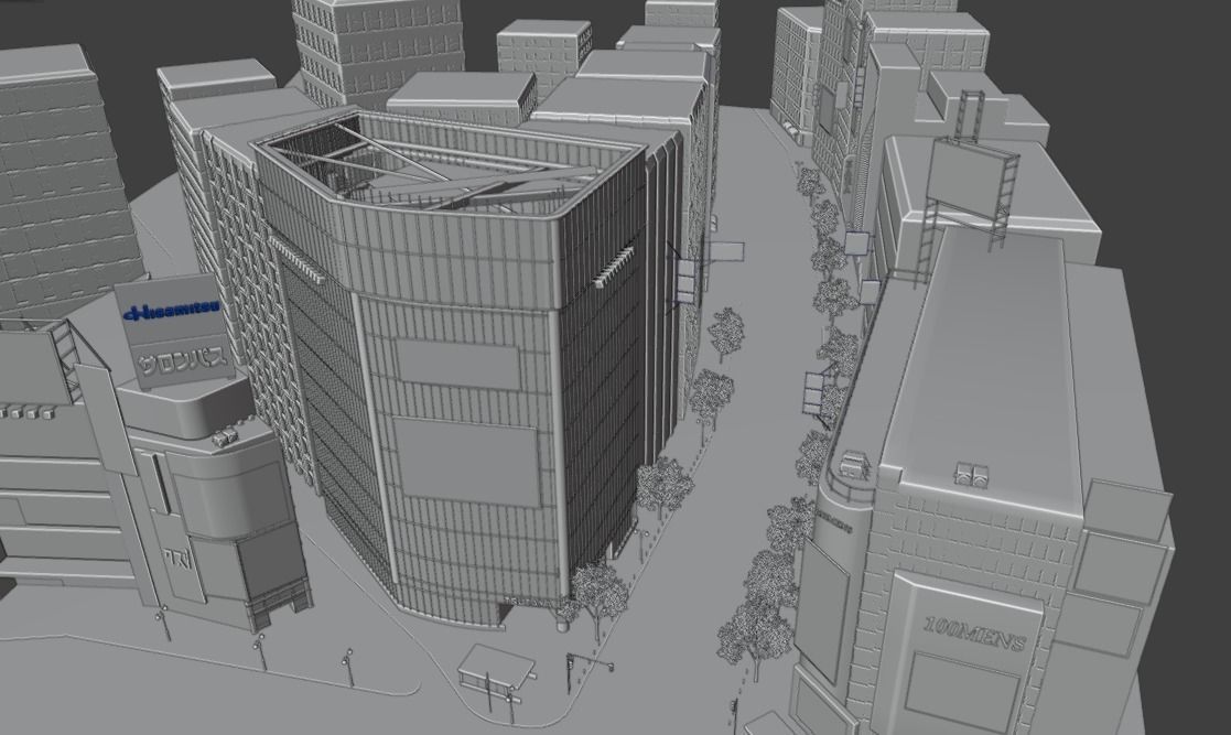 Tokyo Shibuya crossing  3D model_23