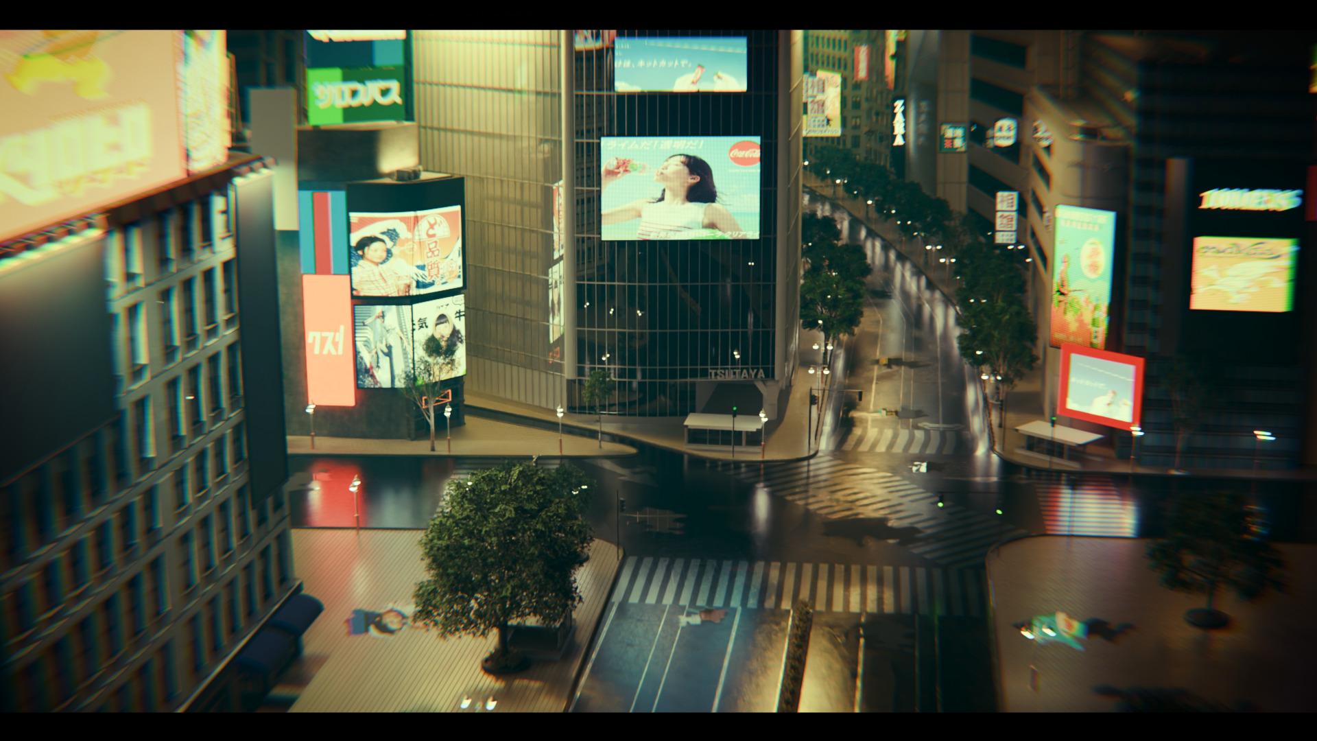 Tokyo Shibuya crossing  3D model_1