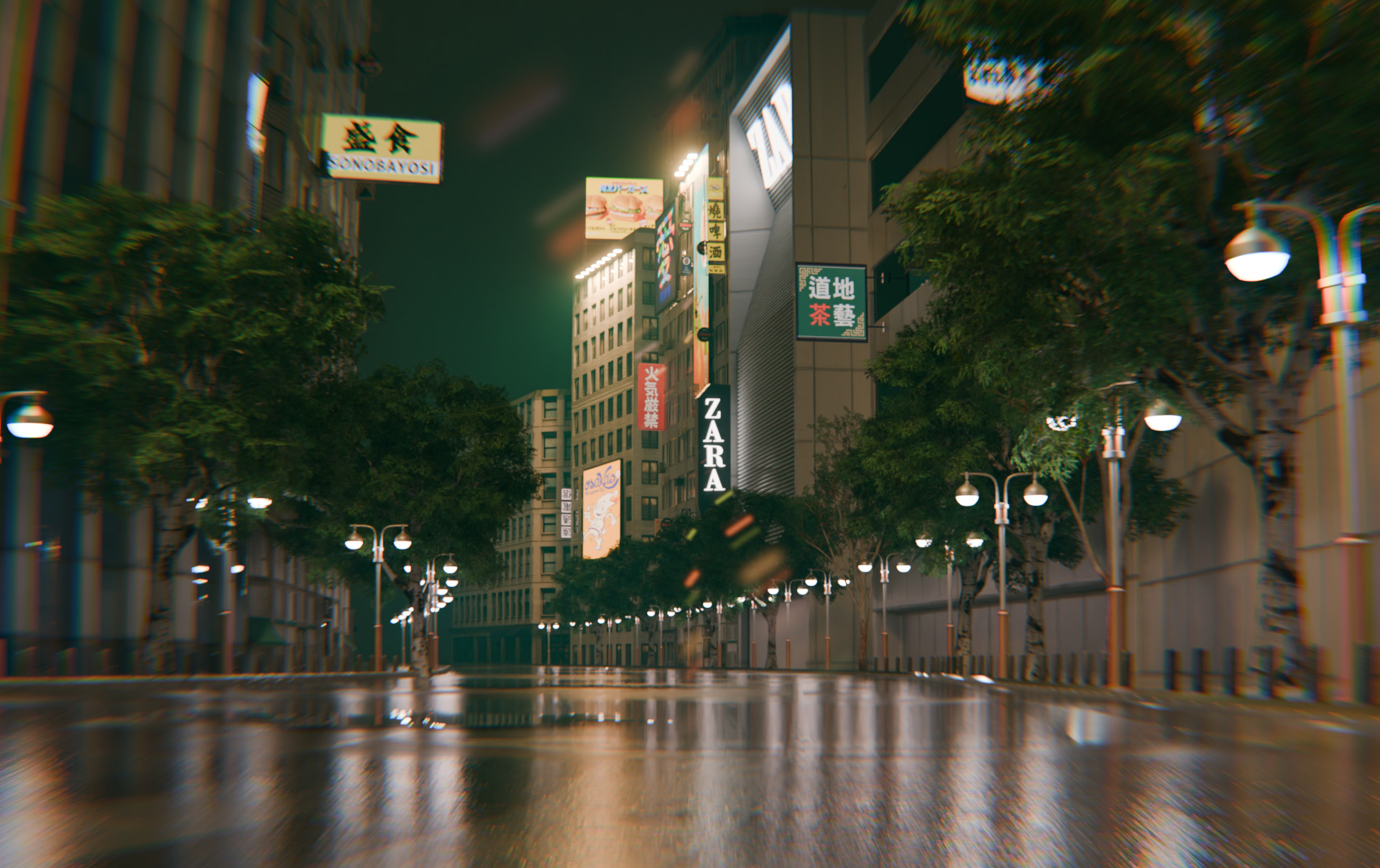 Tokyo Shibuya crossing  3D model_9