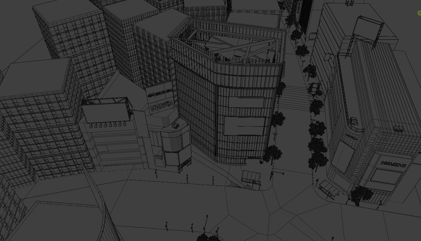 Tokyo Shibuya crossing  3D model_32