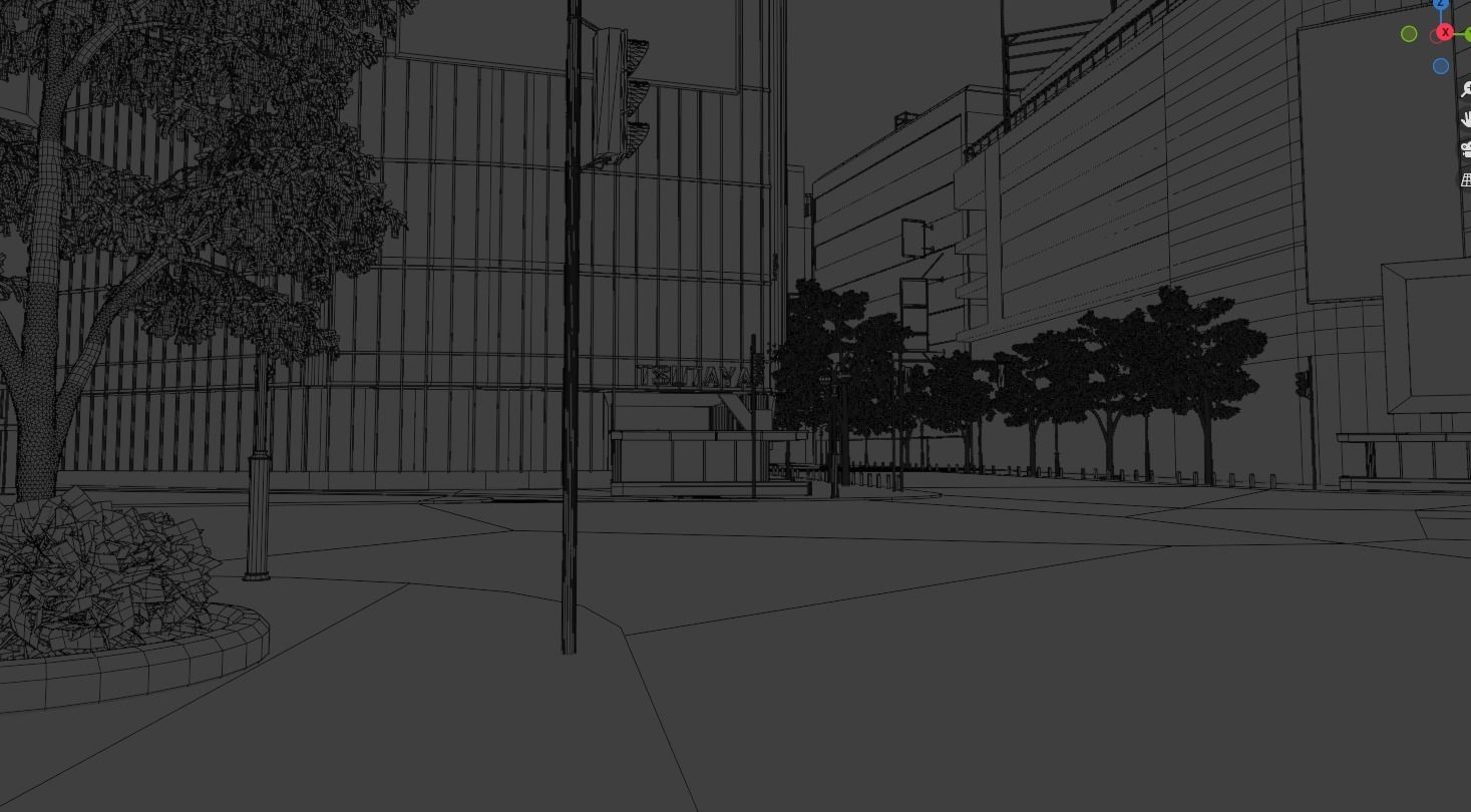 Tokyo Shibuya crossing  3D model_29