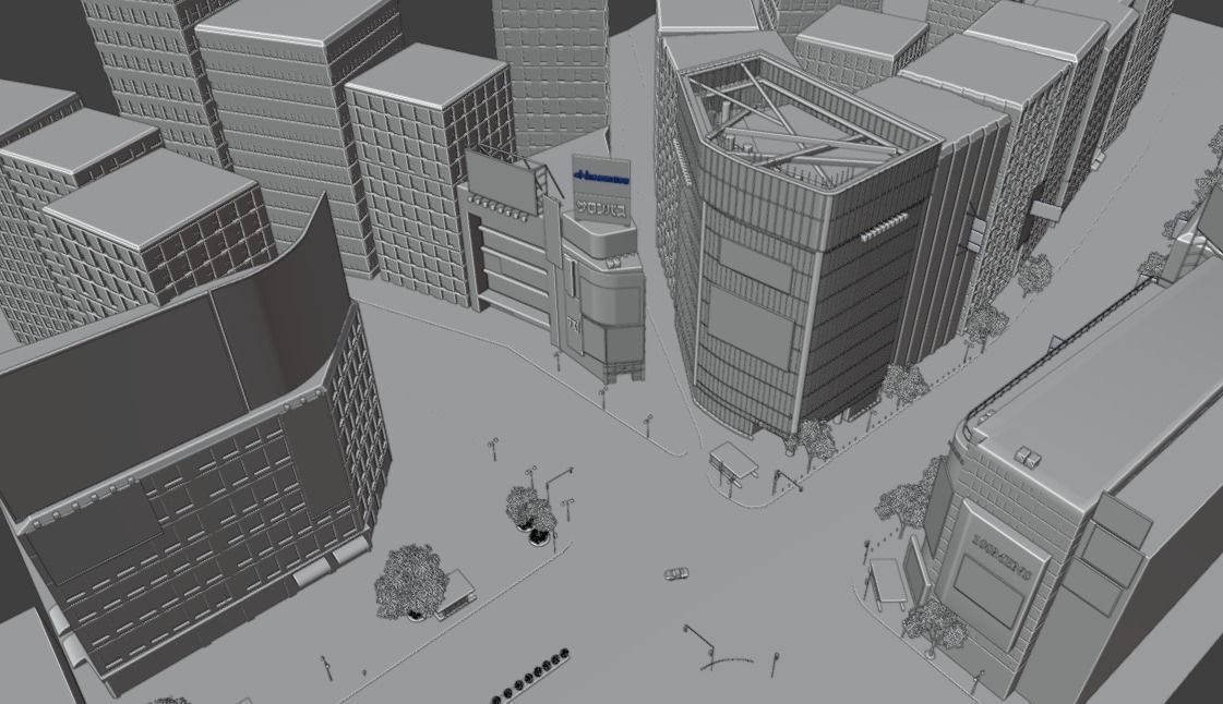 Tokyo Shibuya crossing  3D model_22