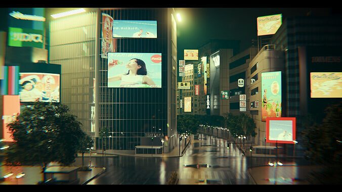Tokyo Shibuya crossing  3D model
