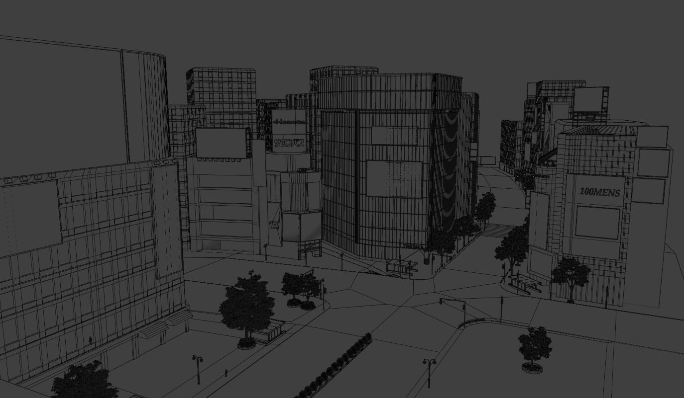 Tokyo Shibuya crossing  3D model_31