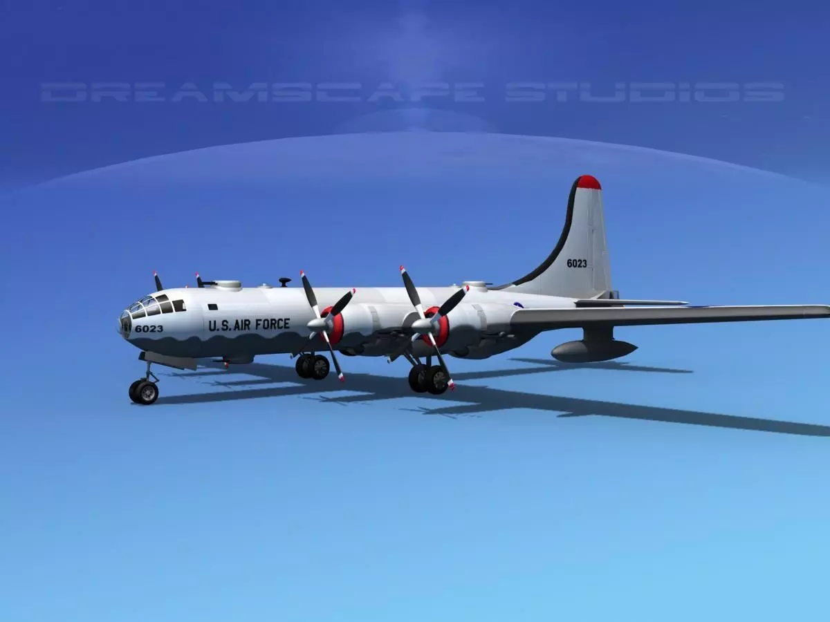 Boeing B-50 Superfortress V02 3D model
