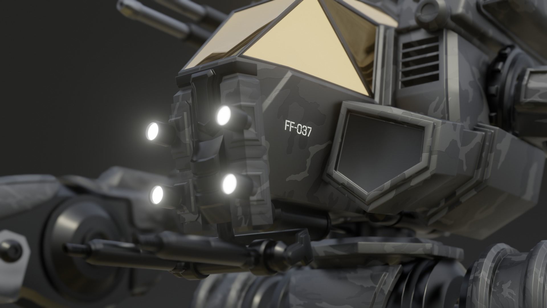 Robot Demolition Machine 3D model_5