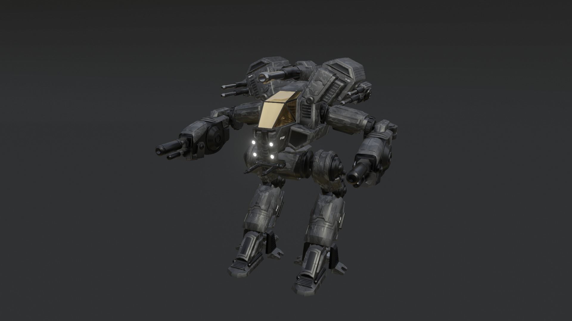Robot Demolition Machine 3D model_6