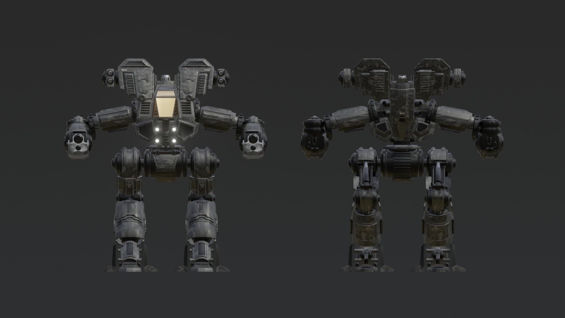 Robot Demolition Machine 3D model_4