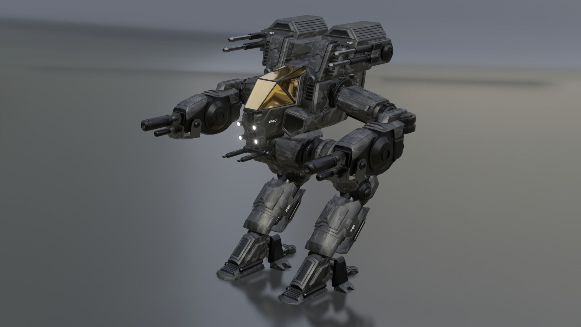 Robot Demolition Machine 3D model_2