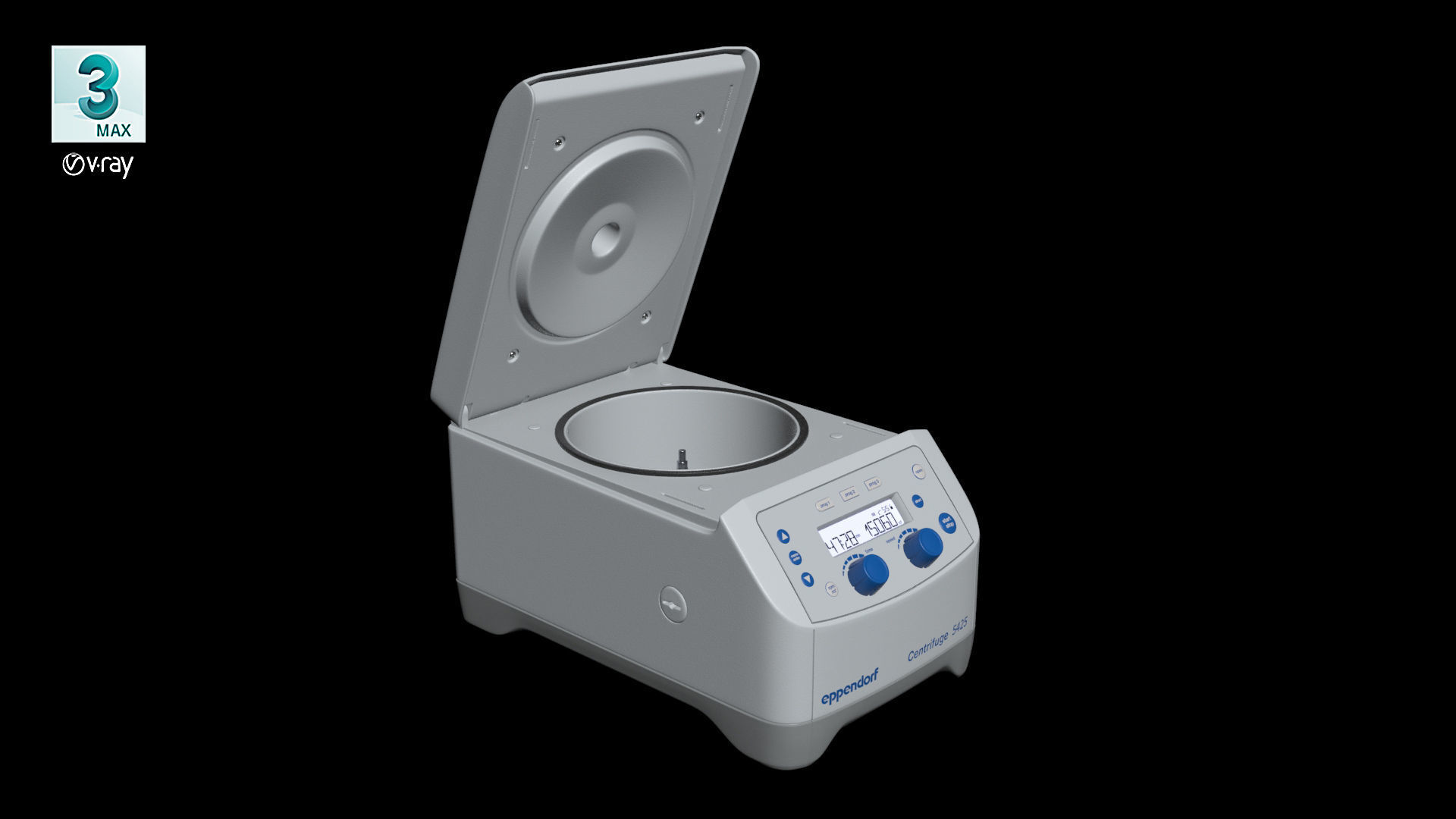 Eppendorf Centrifuge 5425 Low-poly 3D model_25