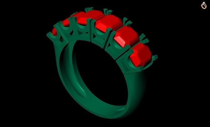 Rings 3D model 3D printable | CGTrader