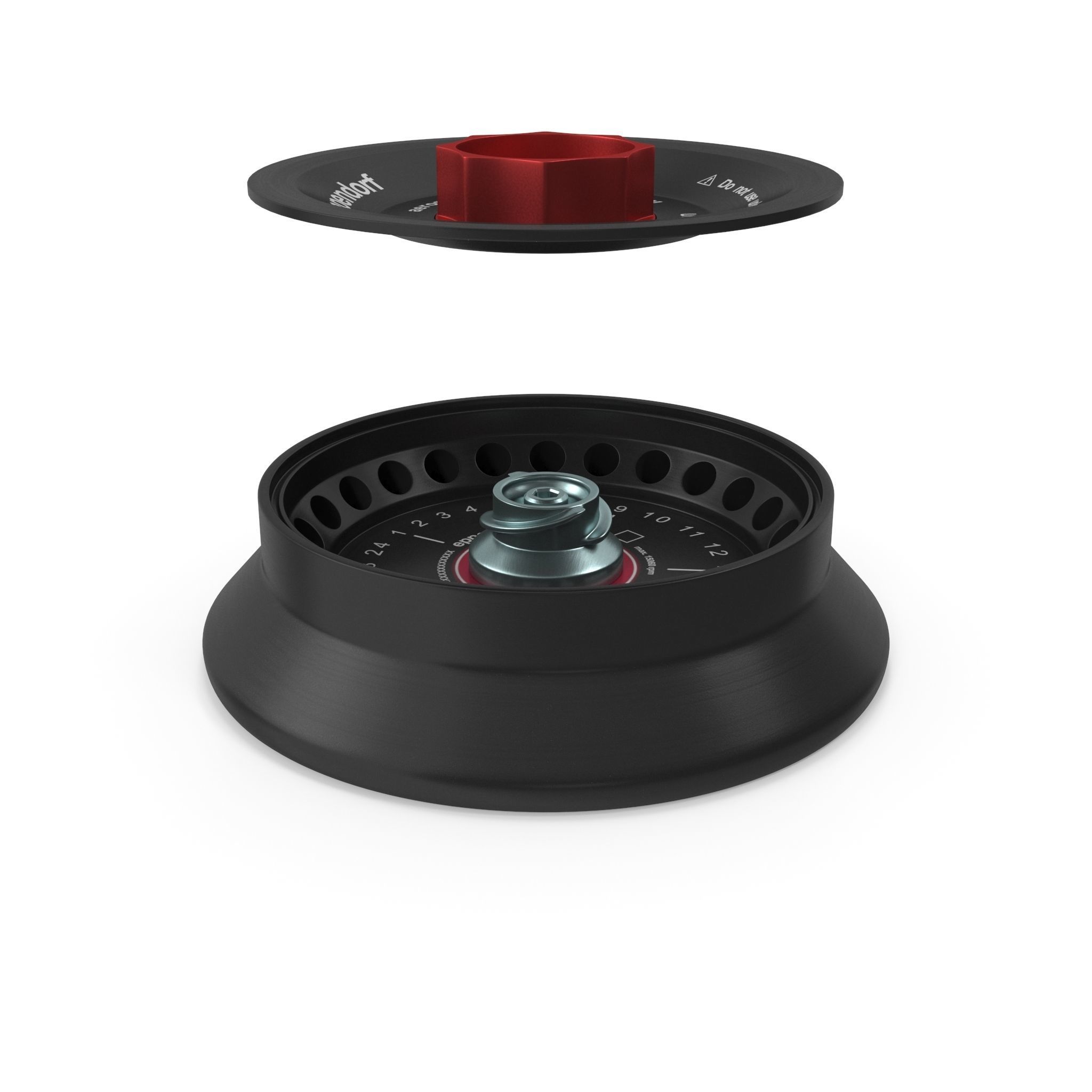 Eppendorf Centrifuge Rotor FA 24x2 Low-poly 3D model_5