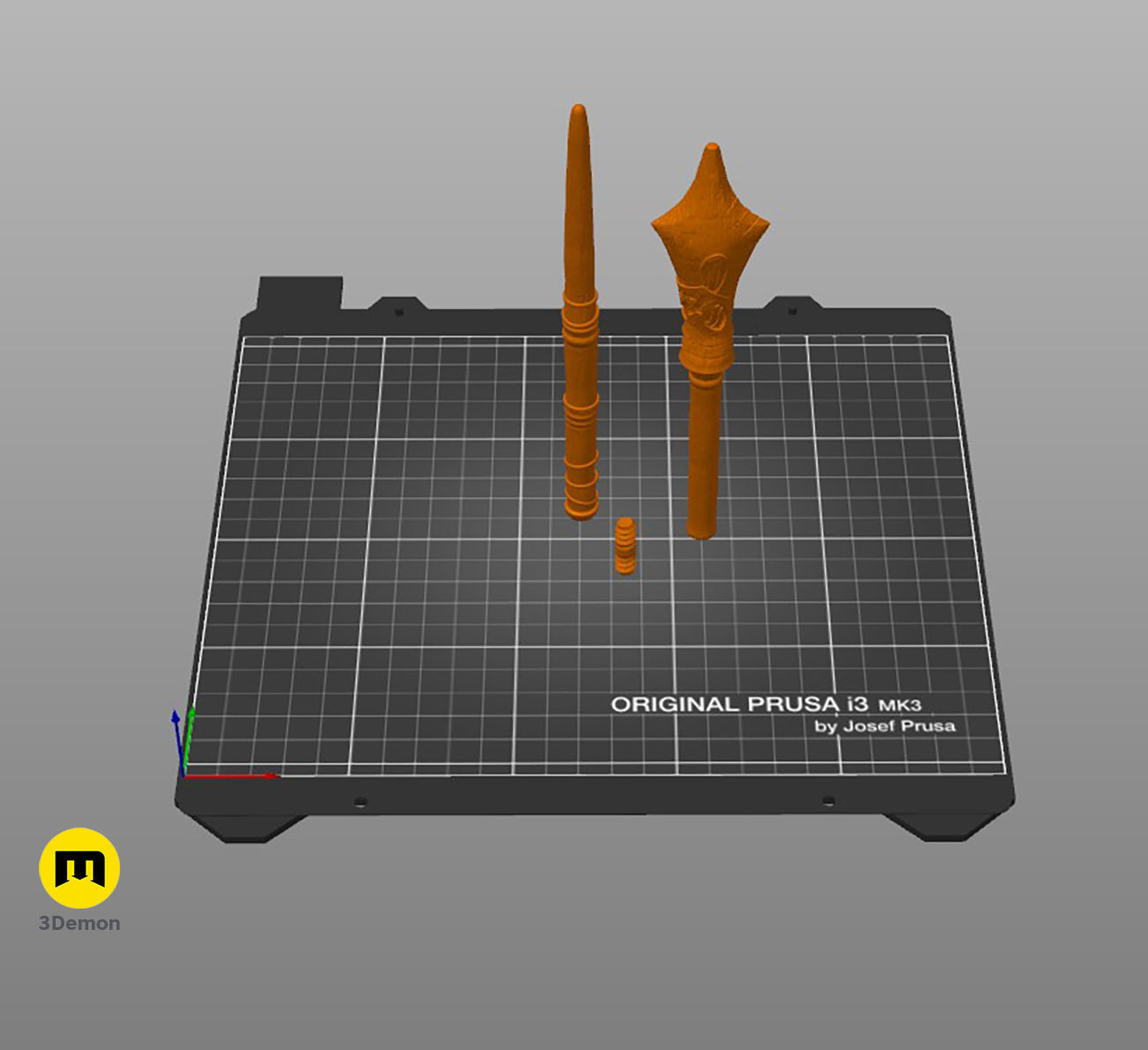 Alexei Levski wand 3D print model_2