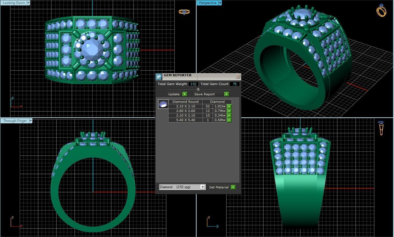 Rings 3D print model_1