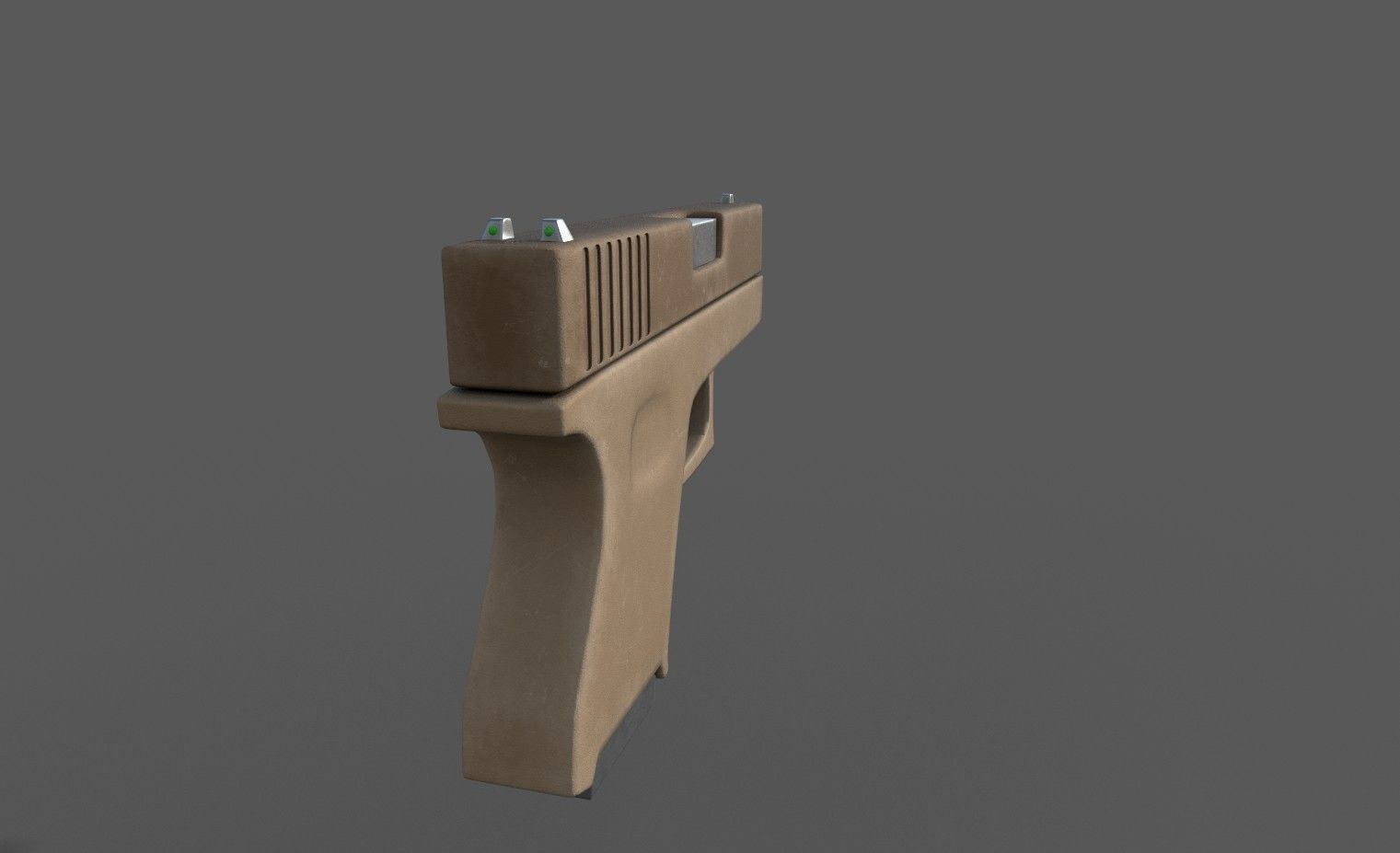 Glock Free low-poly 3D model_1