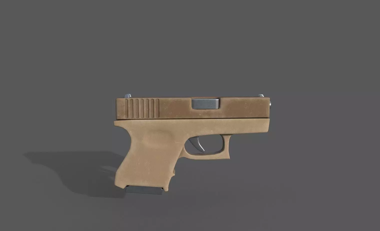 Glock Free low-poly 3D model_0