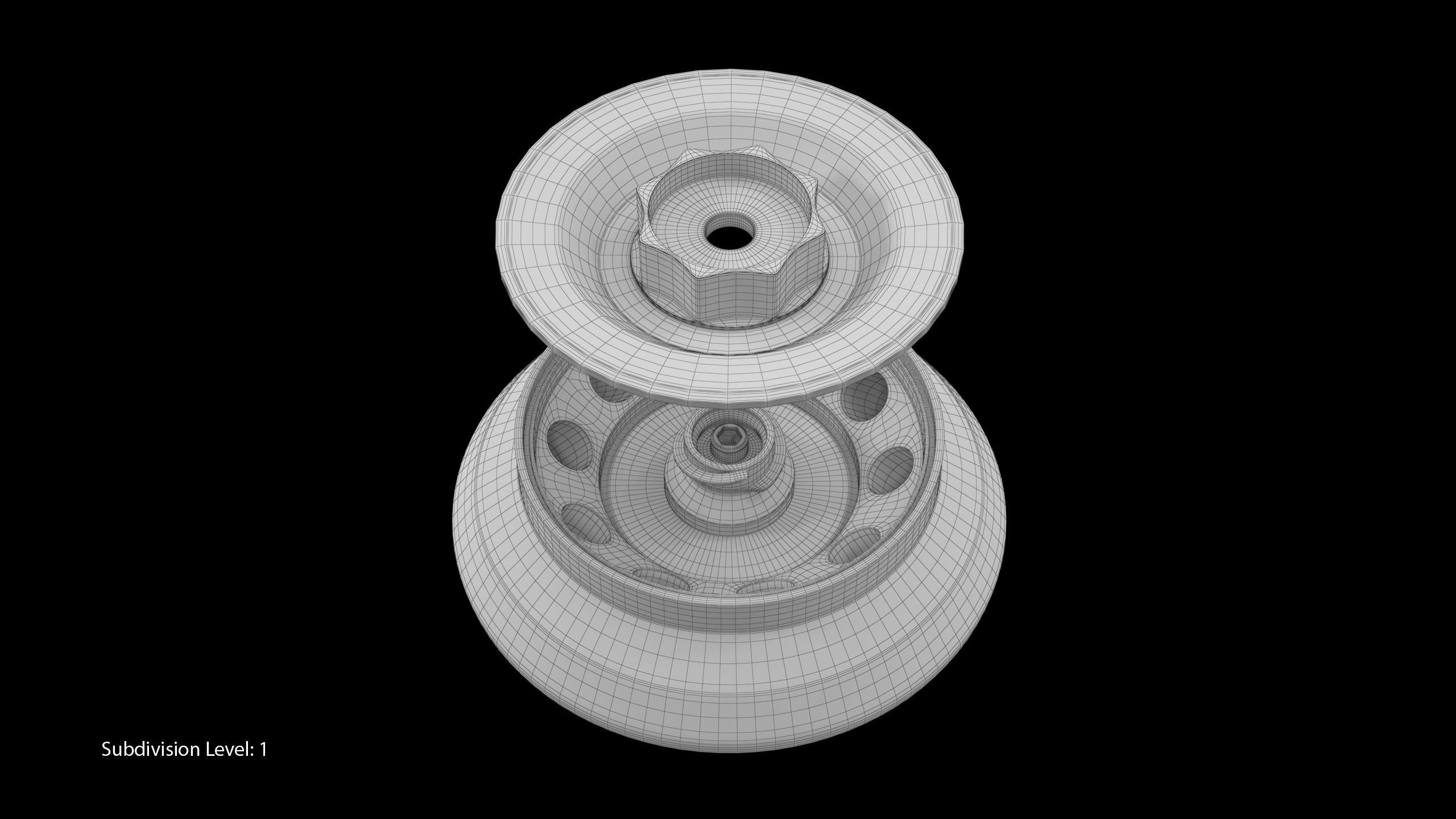 Eppendorf Centrifuge Rotor FA 10x5 Low-poly 3D model_15