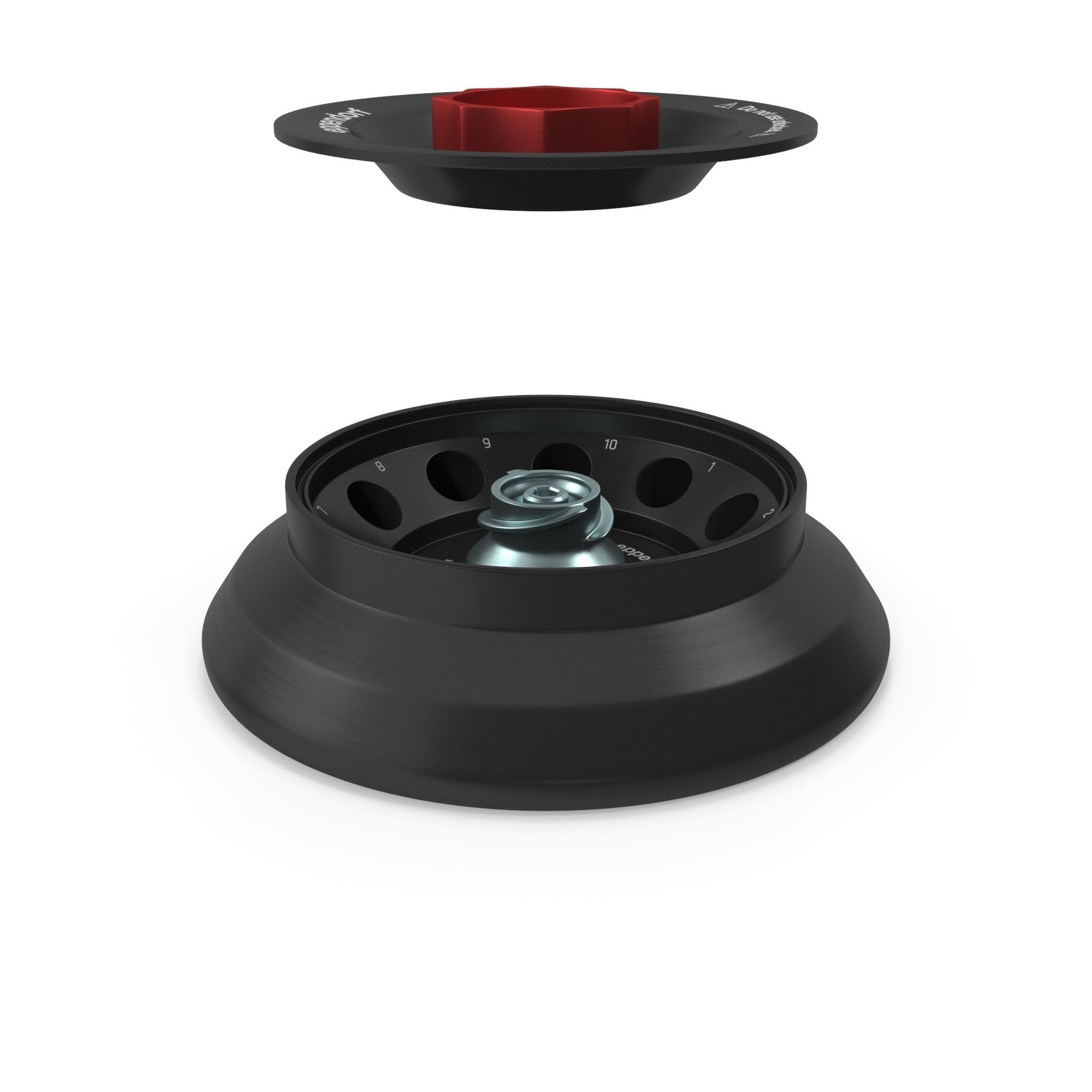 Eppendorf Centrifuge Rotor FA 10x5 Low-poly 3D model_6