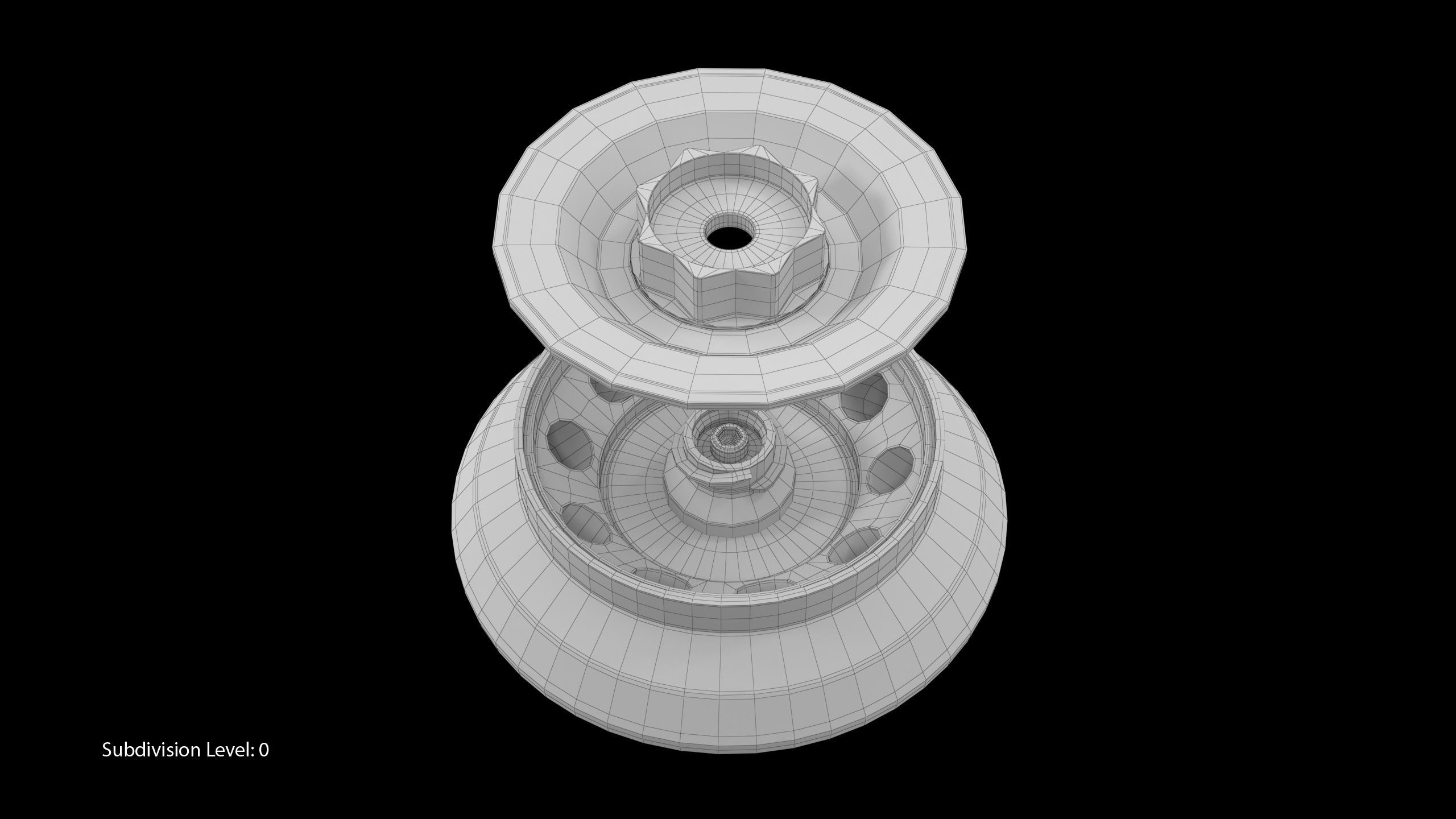 Eppendorf Centrifuge Rotor FA 10x5 Low-poly 3D model_14