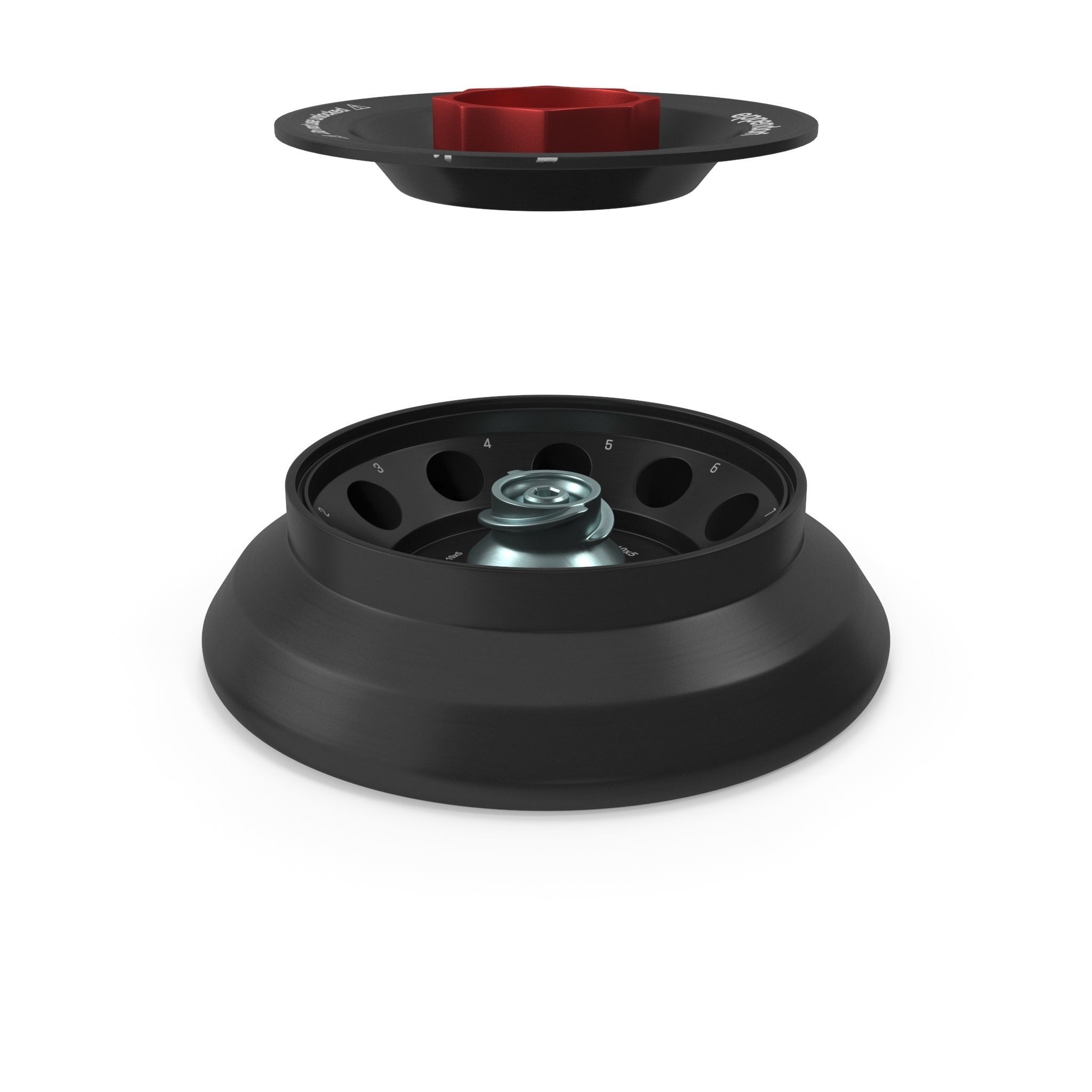 Eppendorf Centrifuge Rotor FA 10x5 Low-poly 3D model_5