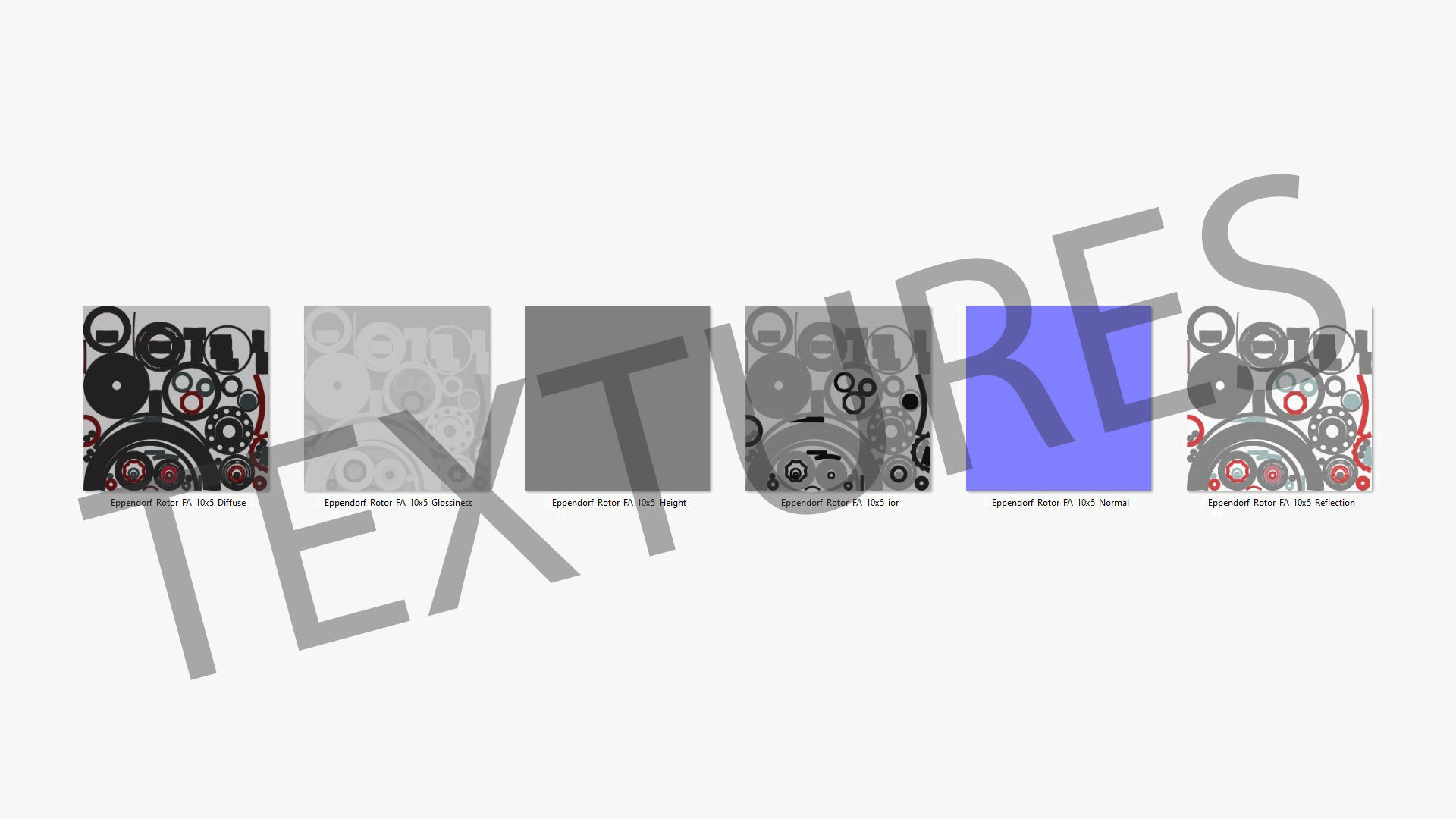 Eppendorf Centrifuge Rotor FA 10x5 Low-poly 3D model_28