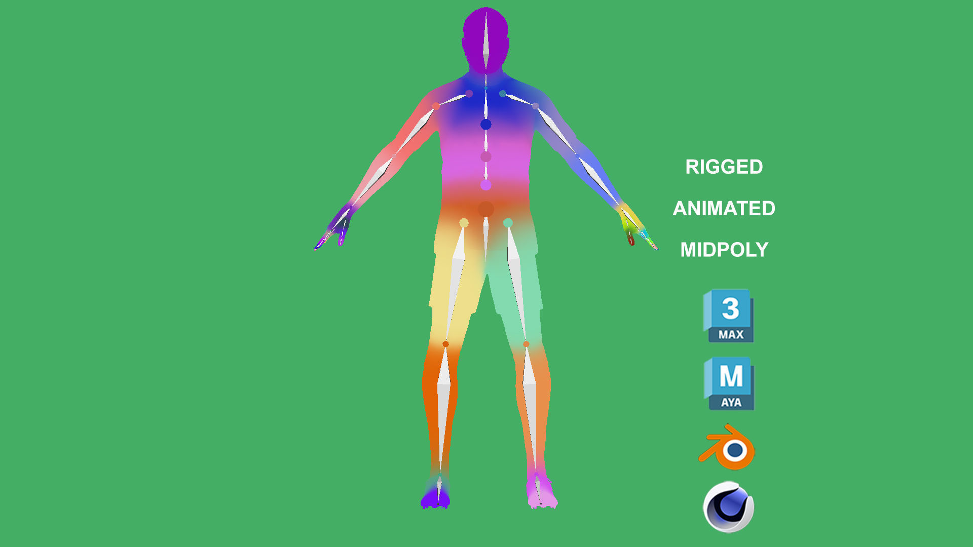 3D Rigged Fikayo Tomori AC Milan 2024 3D model_2
