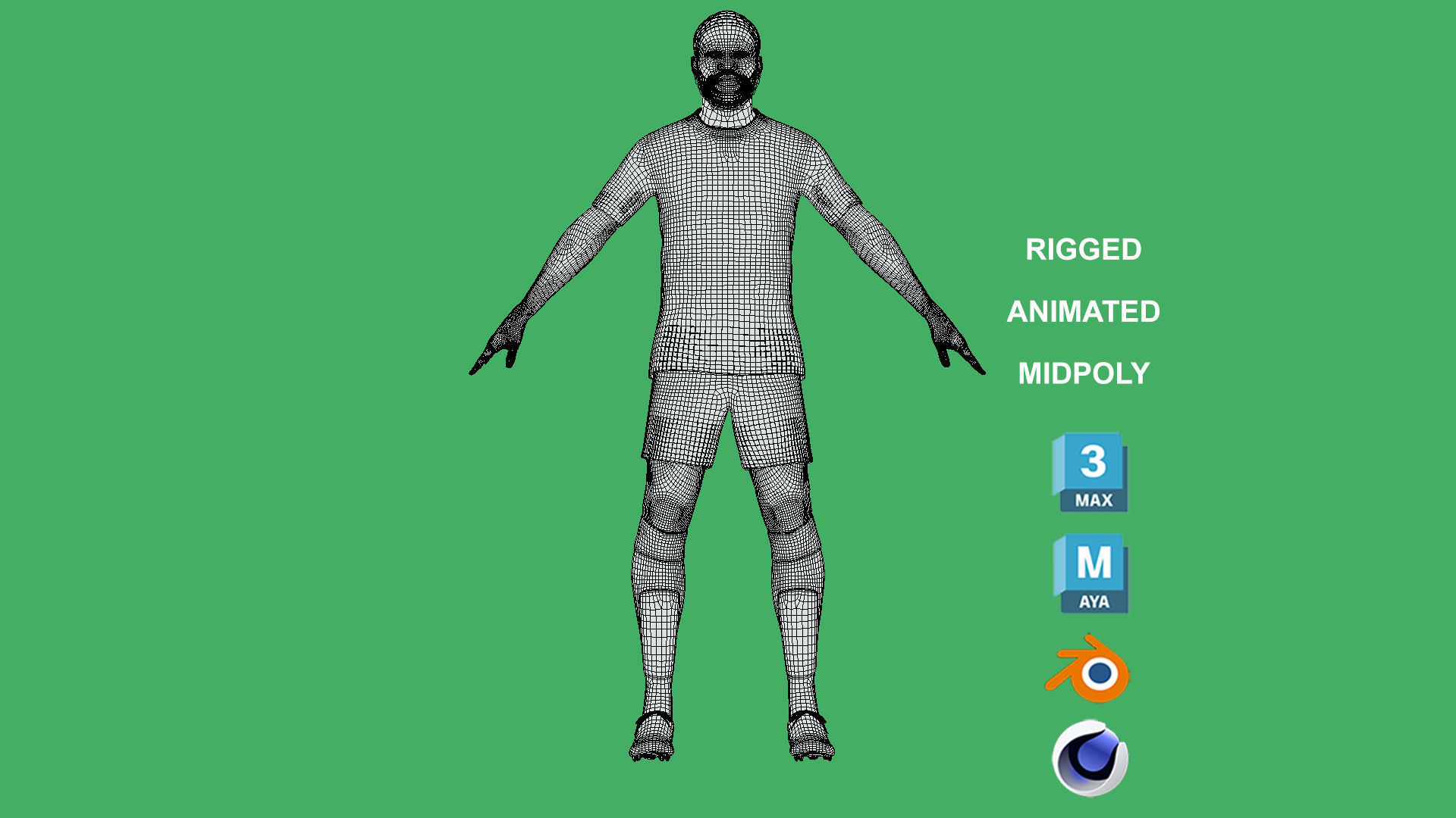 3D Rigged Fikayo Tomori AC Milan 2024 3D model_4