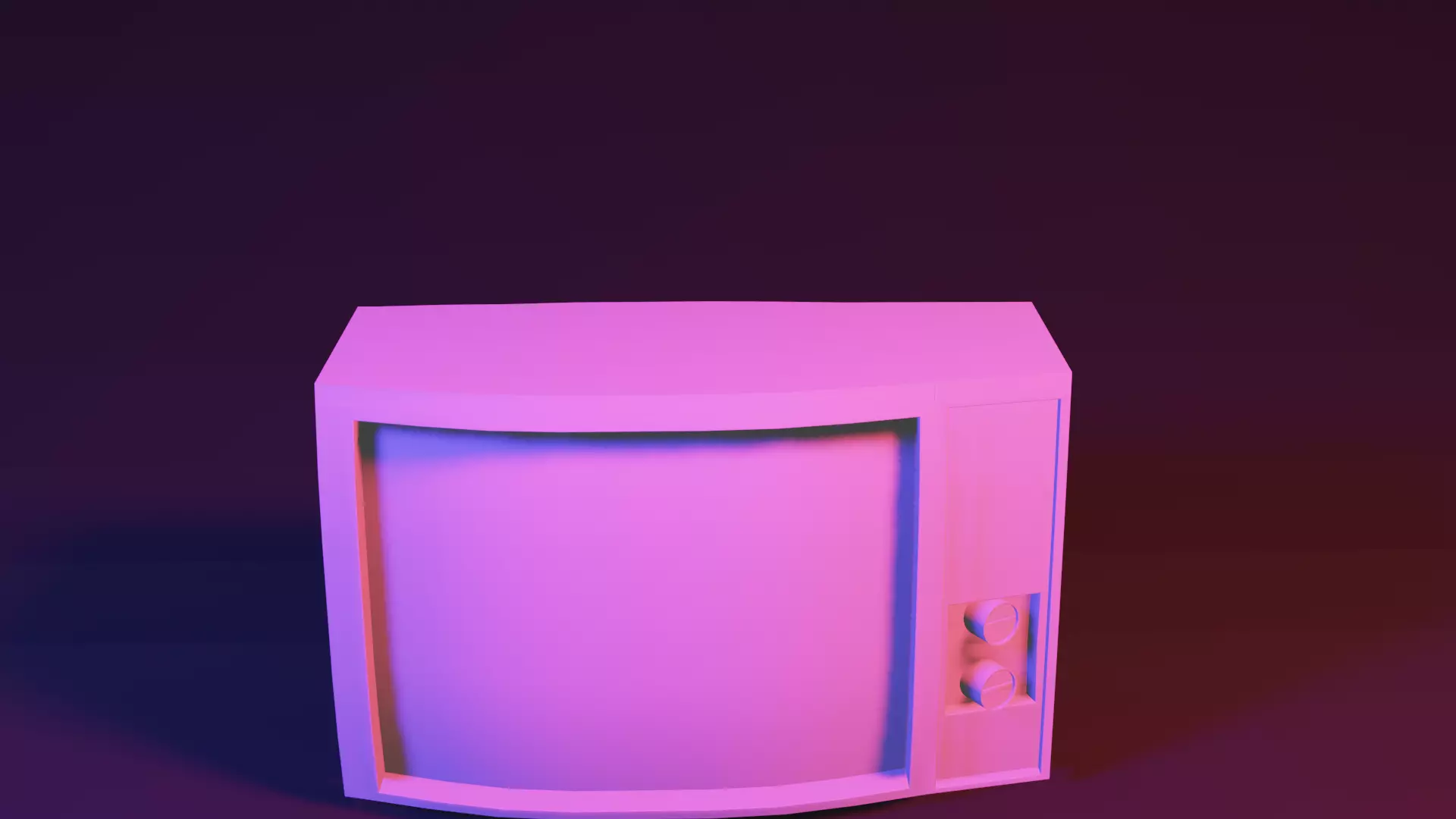 TV L-poly Free low-poly 3D model