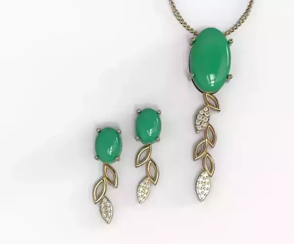 set pendant and earing