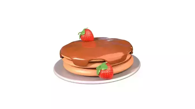 Pancake 3D Illustration
