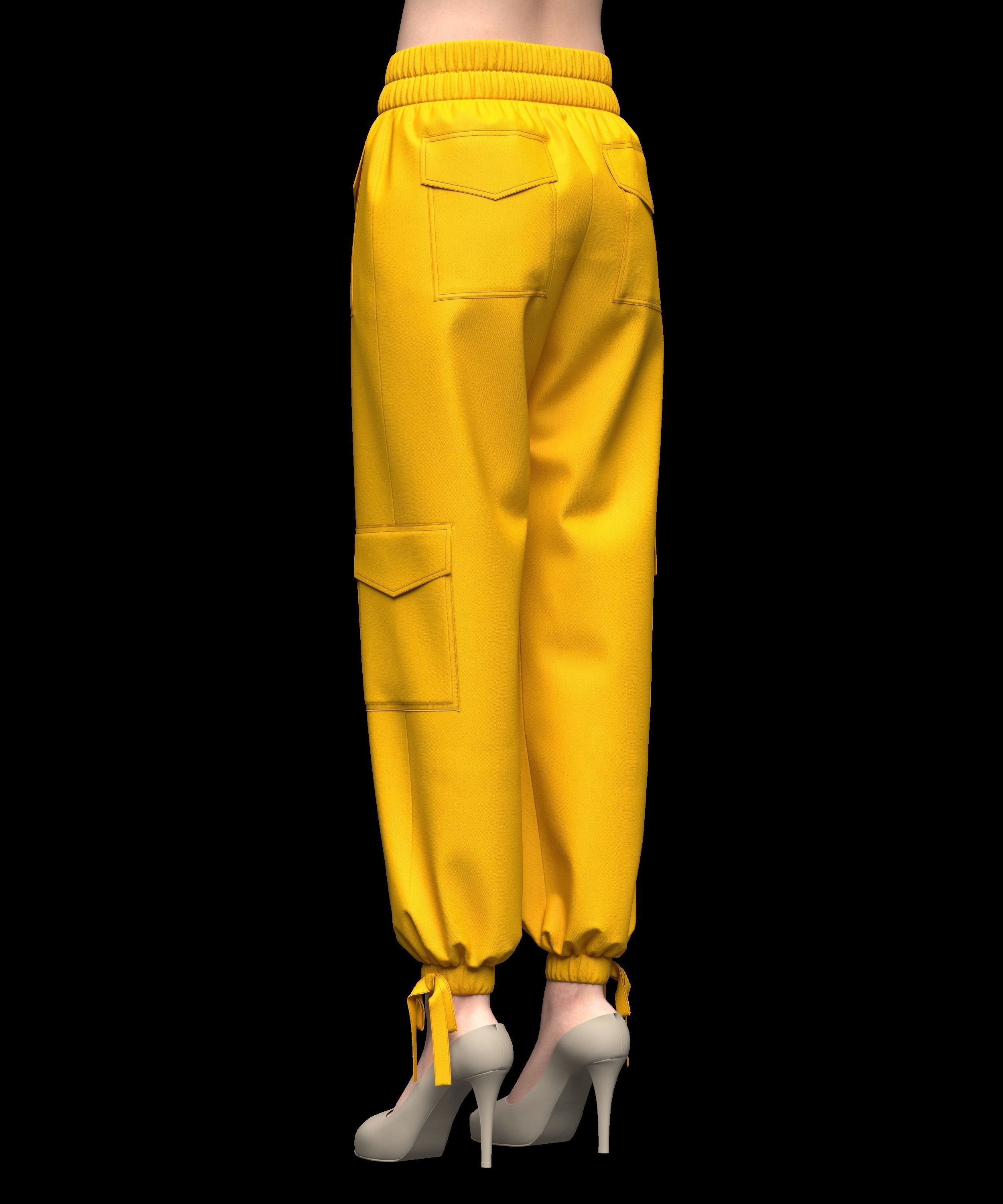 Womens Pant 3D model_8