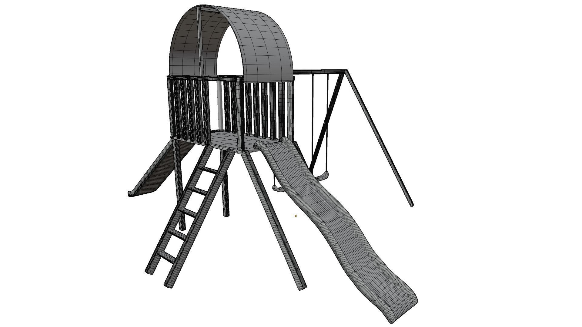 Swing Set 3D model_11