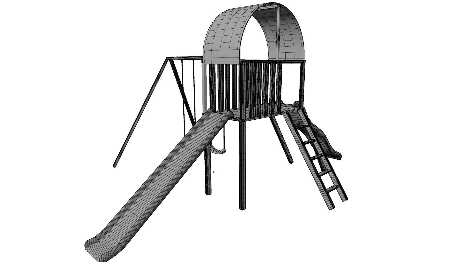 Swing Set 3D model_13